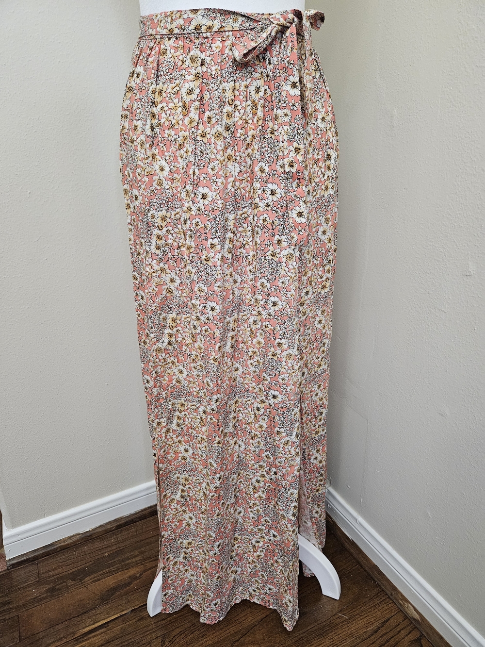 Women’s Floral Maxi Skirt - Pink Floral